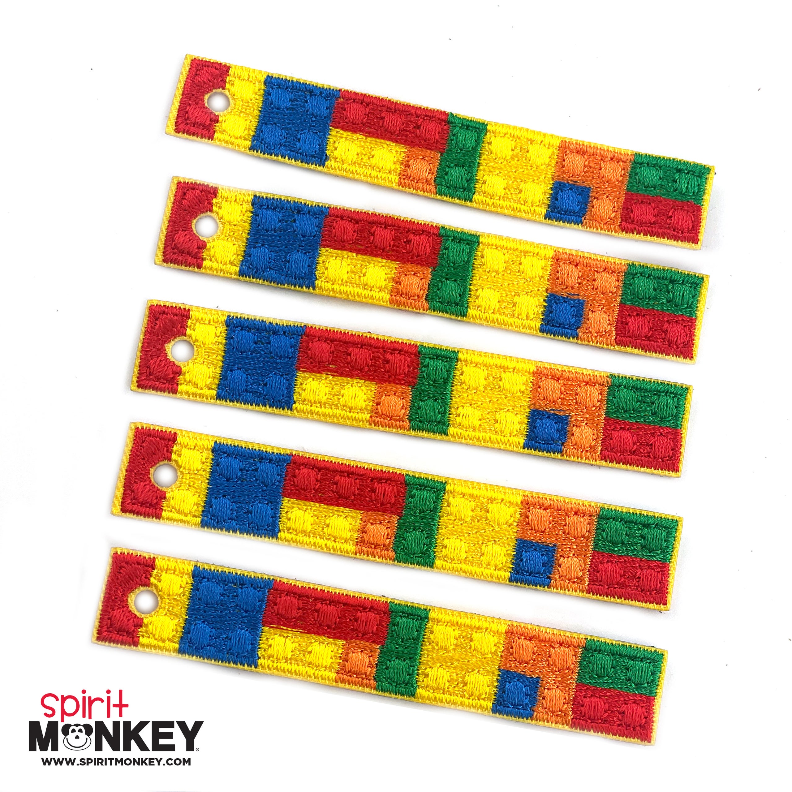 Colored Blocks 5Pack Spirit Sticks® Patches Spirit Monkey Store